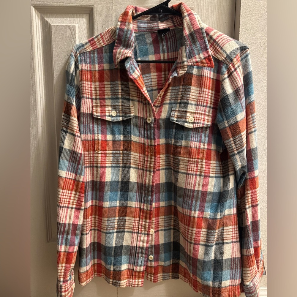 Patagonia Red and Blue Plaid Shirt